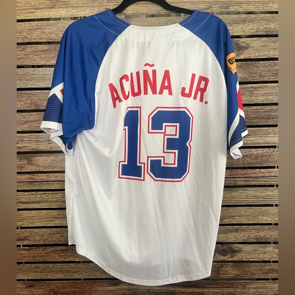 Atlanta Braves Ronald Acuna Jr City Connect Jersey BDA Sports Size Large - Picture 4 of 6